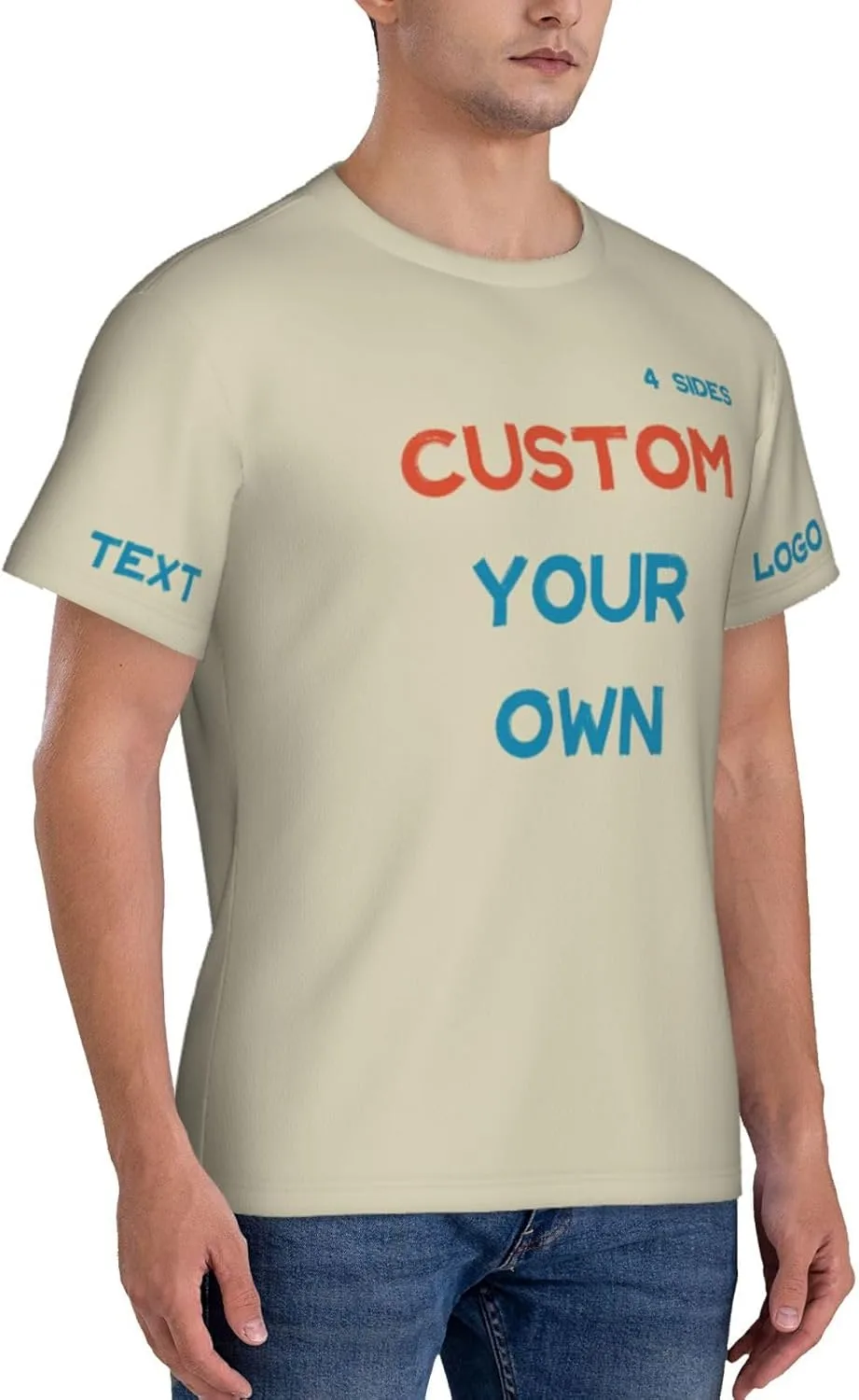 Футболка Custom с принтом на 4 сторонах для тренировок — фото 3