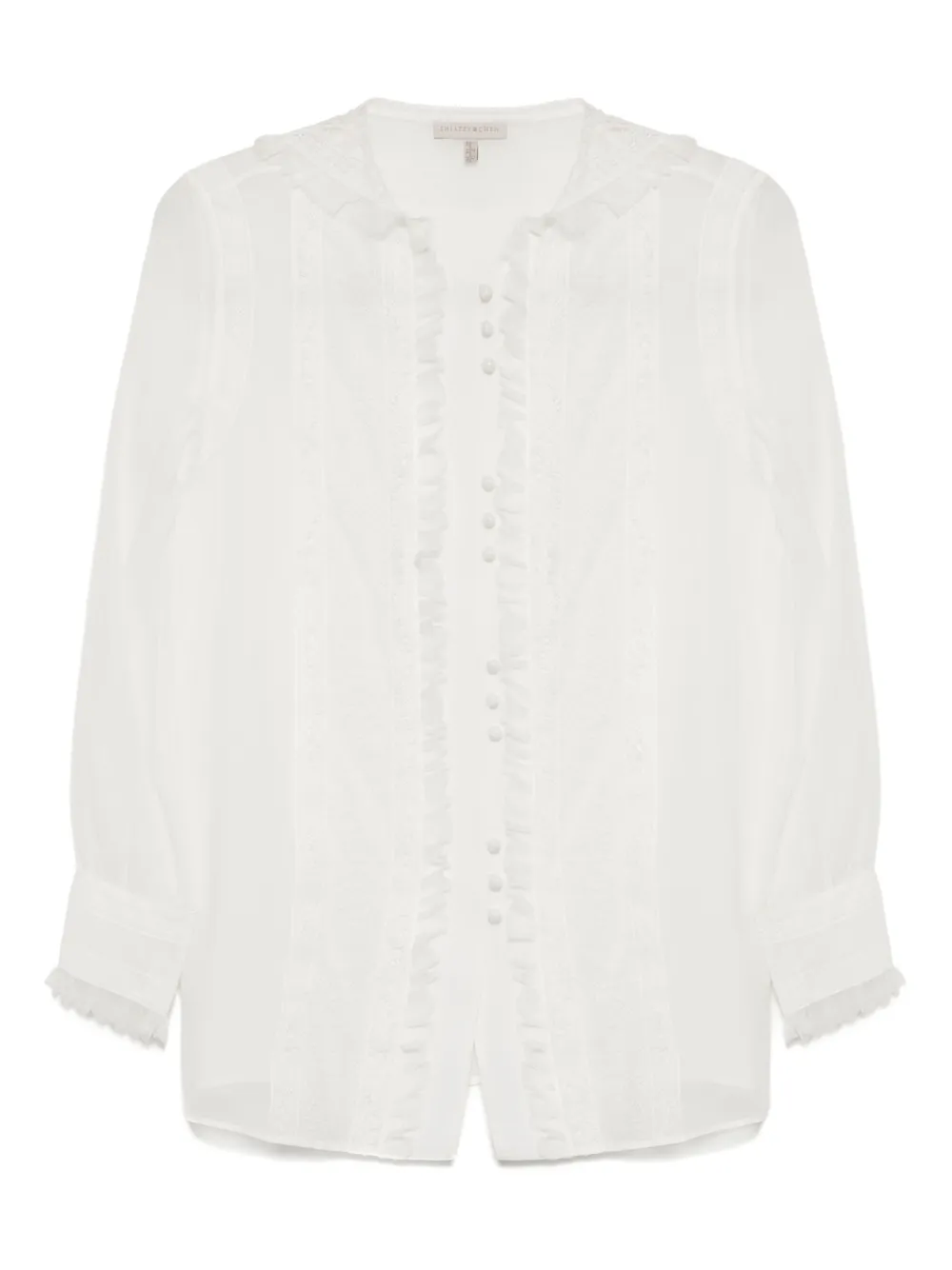 

Кружевная рубашка из органзы SHIATZY CHEN, белый