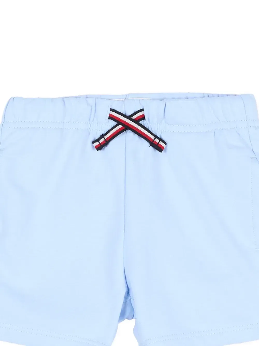 Шорты с кулиской на талии и логотипом-нашивкой Tommy Hilfiger Junior, синий — фото 3