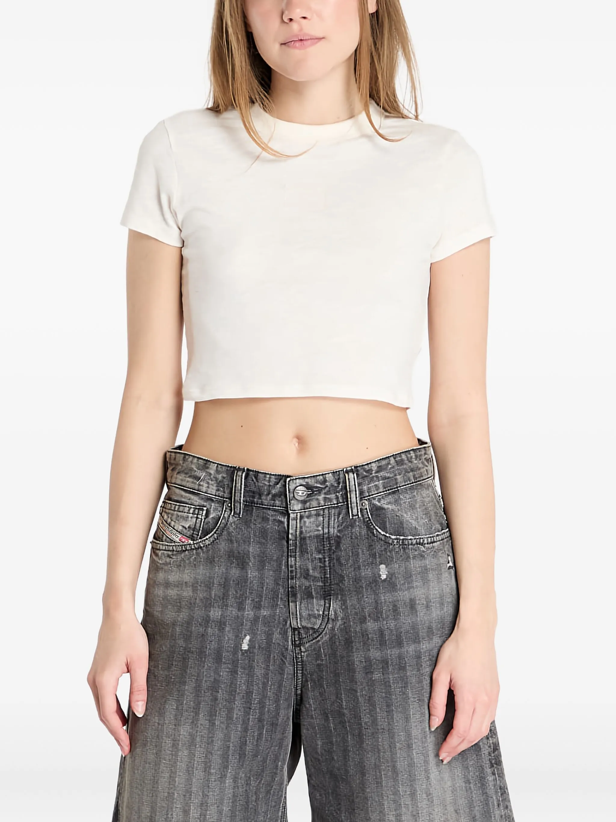 

Укороченная футболка Tommy Jeans, белый