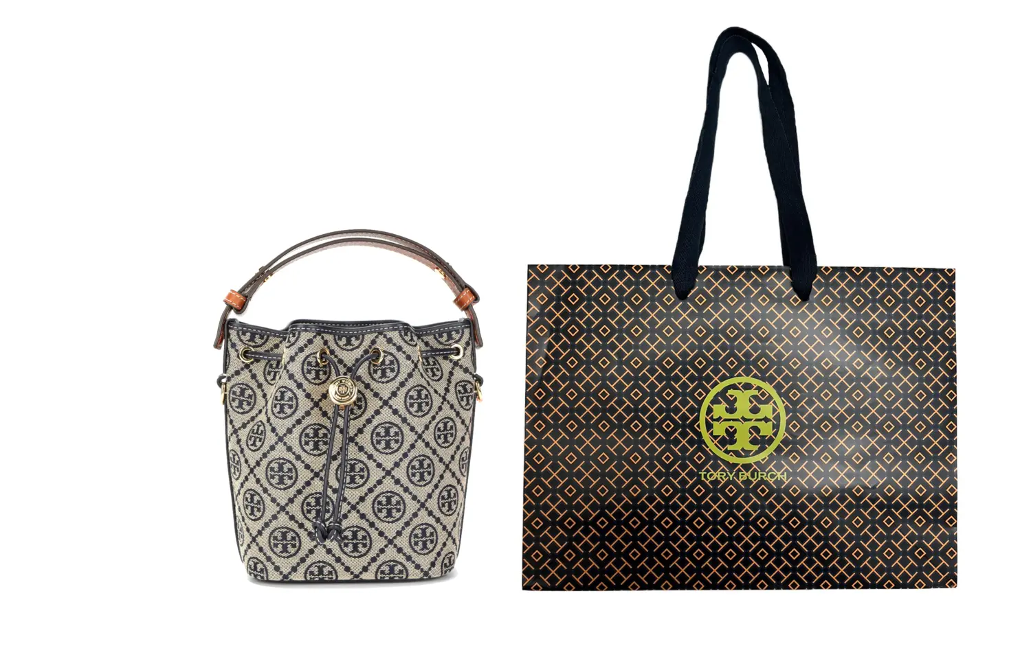 

TORY BURCH Миниатюрная сумка-ведро с монограммой Т