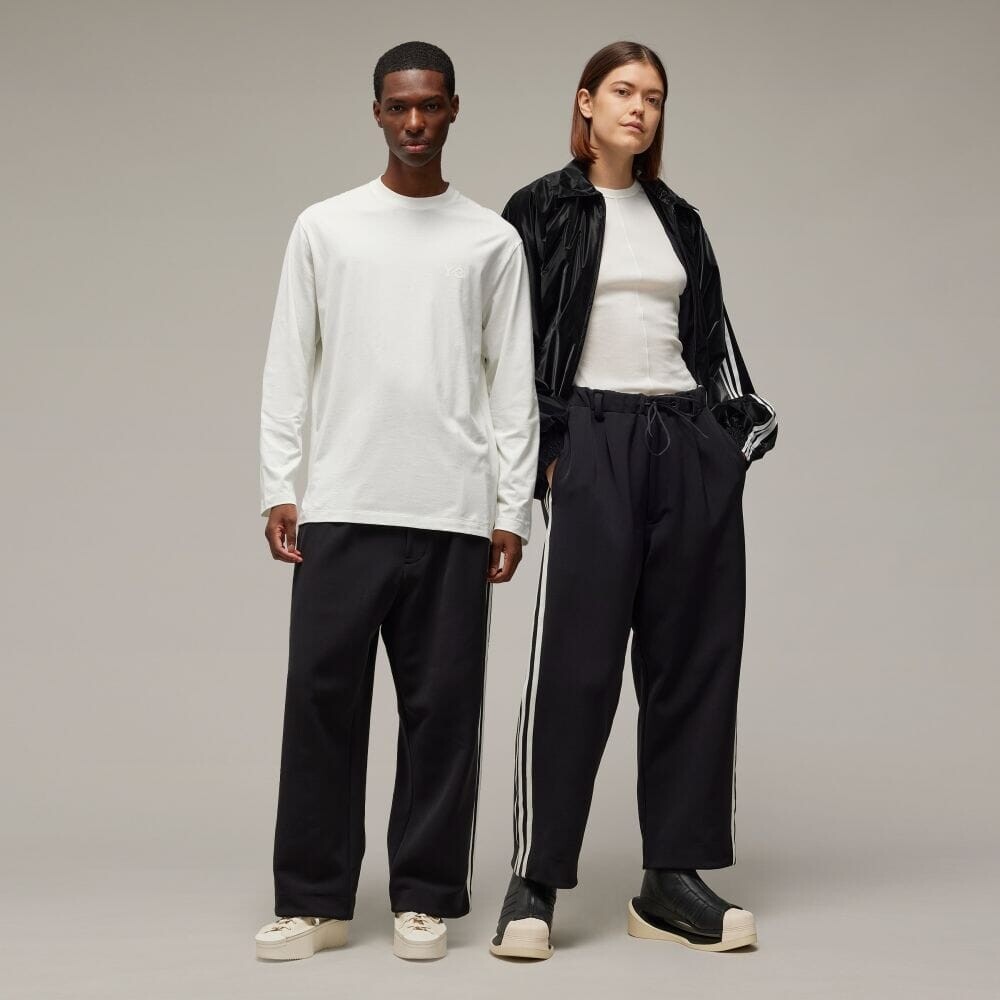

Джерси Adidas Y-3 3-STRIPES STRAIGHT TRACK PANTS, цвет Black/Off-White