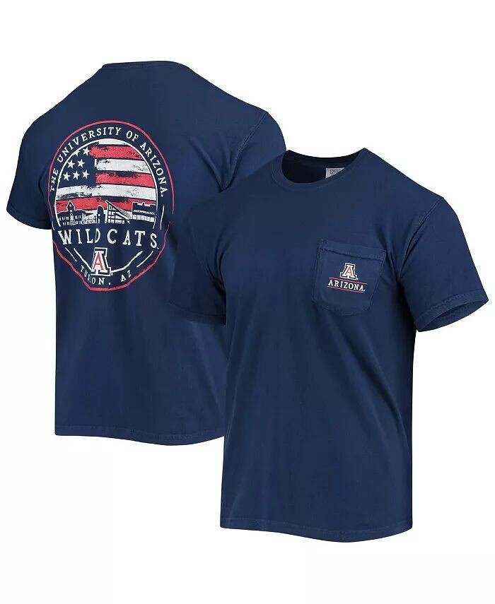 

Мужская темно-синяя футболка Arizona Wildcats Campus Americana Image One, синий