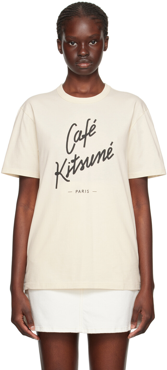 

Футболка Off-White Cafe Kitsune Maison Kitsune