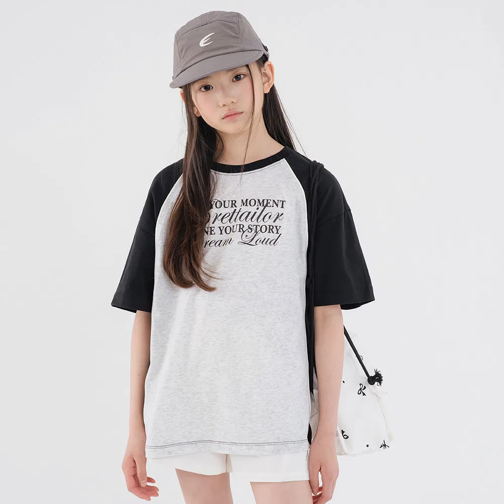 Детская футболка Mono Curved Piping Boxy Short Sleeve от Brettailor