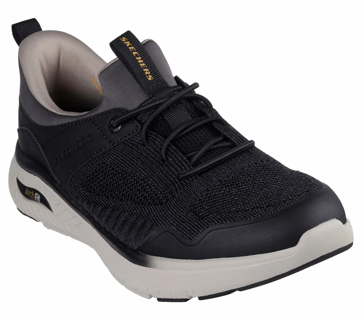 Туфли-слипоны свободного кроя: Arch Crosser - Emeric Skechers, BLK