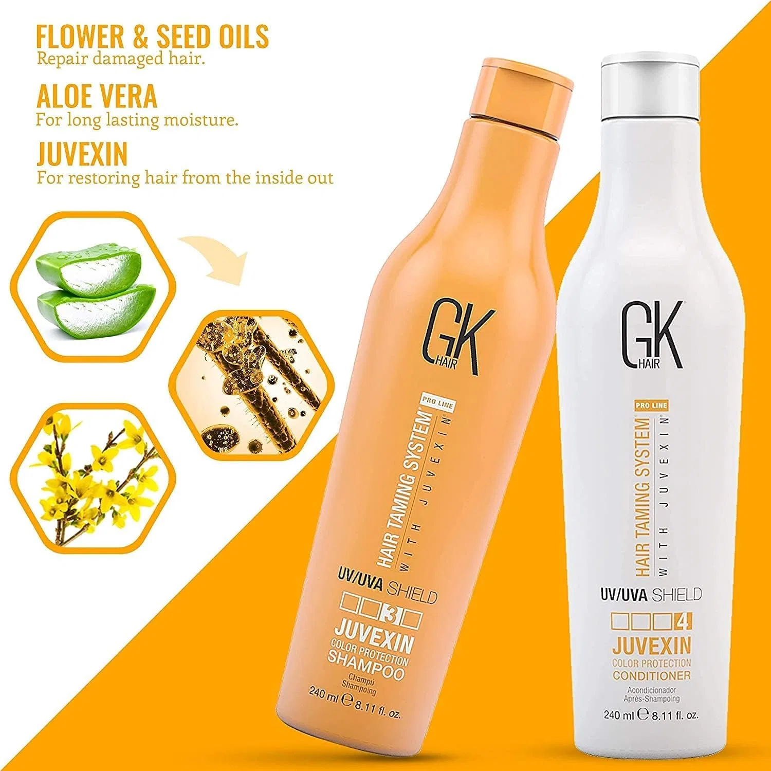 Набор шампуня и кондиционера «Coloured Shield» от GK HAIR Global Keratin Gk Hair — фото 4