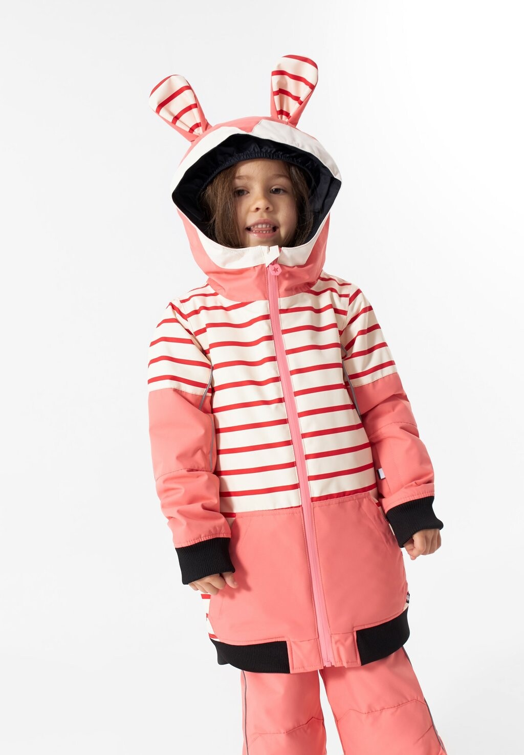 

Зимнее пальто Bunnydo Hase WeeDo, цвет pink rote streifen