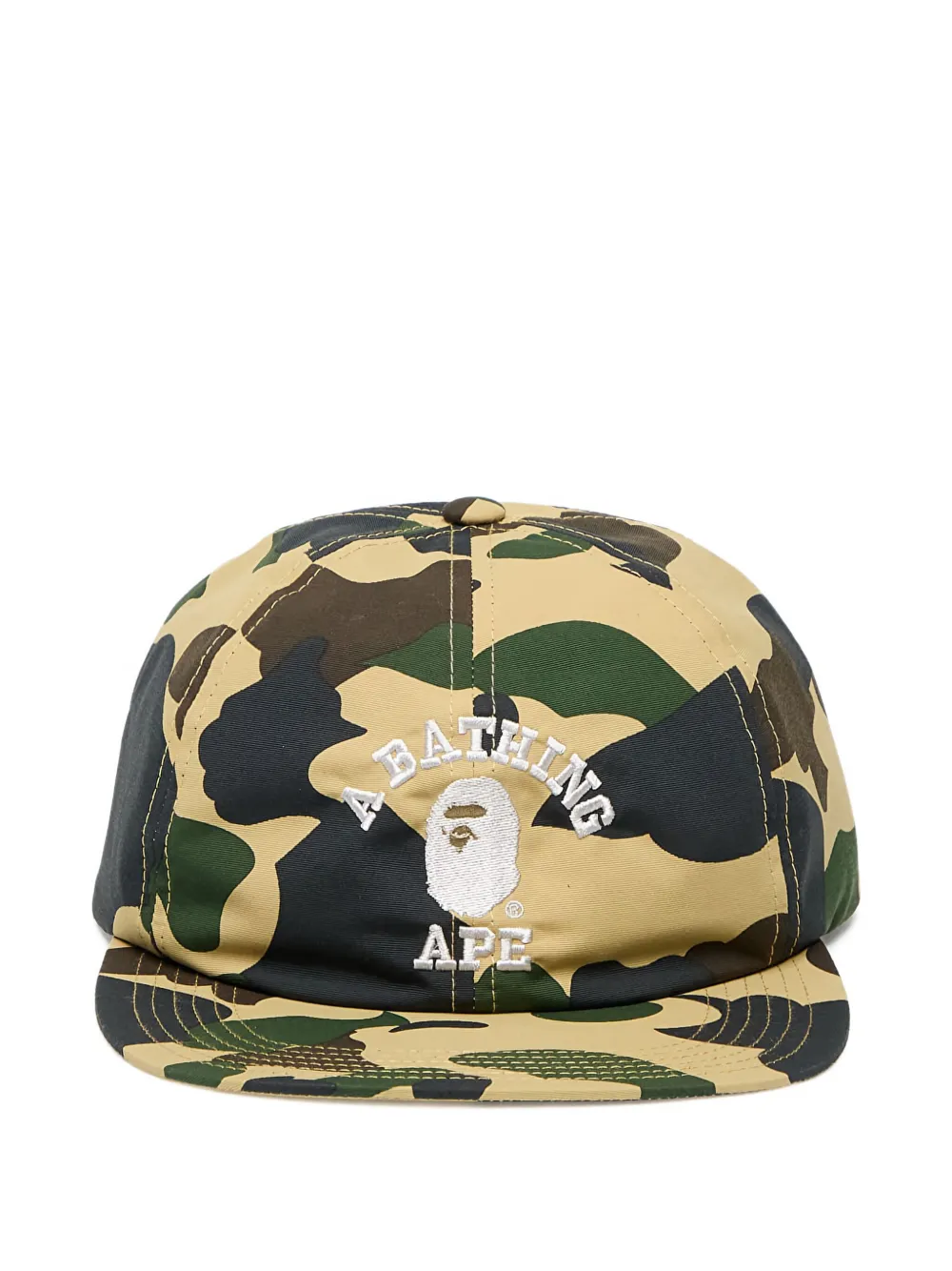 

Кепка с камуфляжной панелью A BATHING APE, желтый