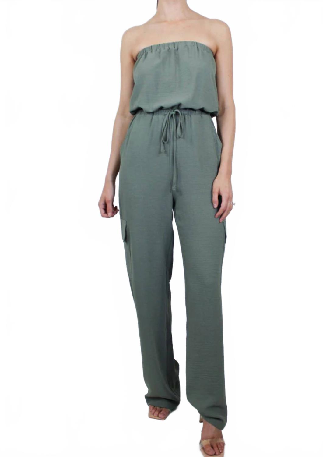 

Рене Бесплечий Карго Комбинезон в оливковом Bishop + young