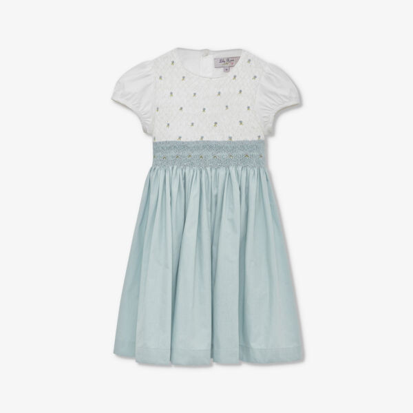 

Хлопковое платье с ручной вышивкой "роза" для детей 1–11 лет Trotters, синий