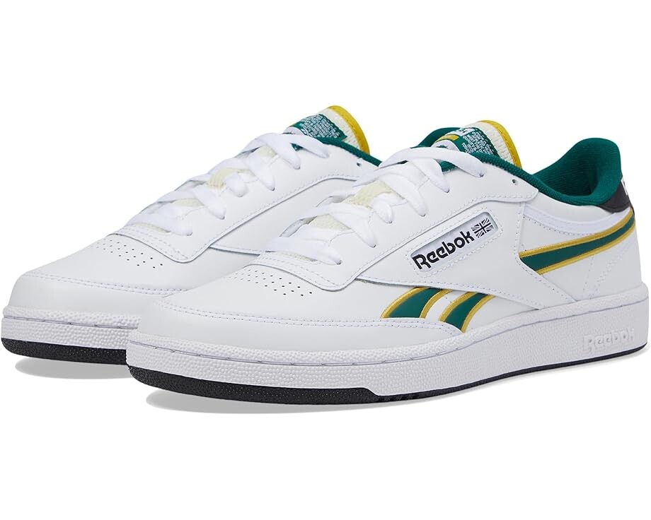 

Кроссовки Reebok Club C Revenge, цвет White/Fierce Gold/Collegiate Green