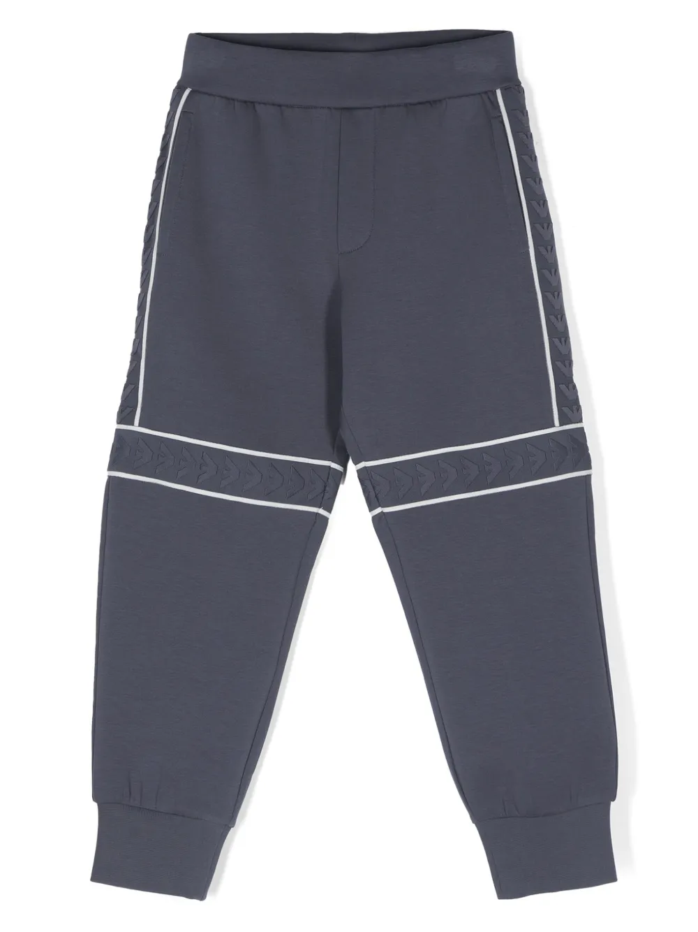 

Спортивные брюки с логотипами Emporio Armani Kids, синий