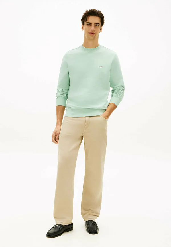 Толстовка с круглым вырезом из махровой ткани с вышивкой флага Tommy Hilfiger, Crushed Mint — фото 2
