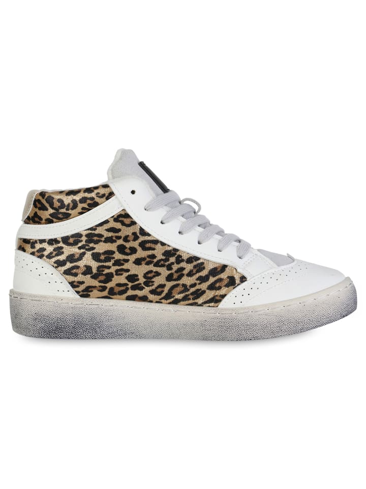 Высокие кроссовки VAN HILL, цвет weiss leopard — фото 3