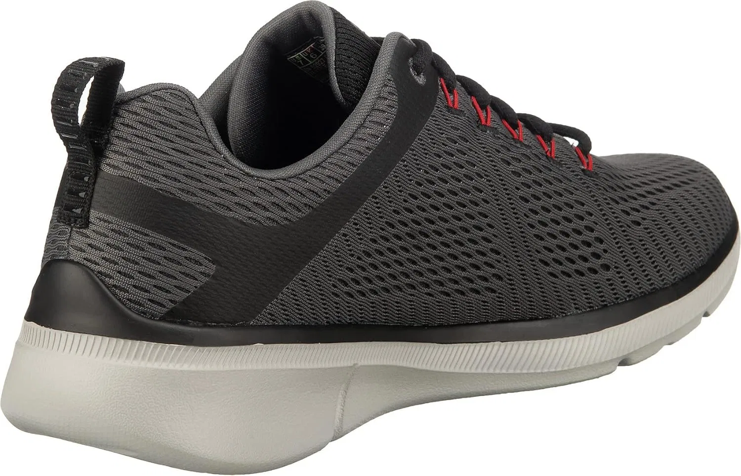 Skechers Equalizer 3.0-52974, низкие кроссовки для мужчин, Charcoal Mesh Pu Black Trim — фото 4