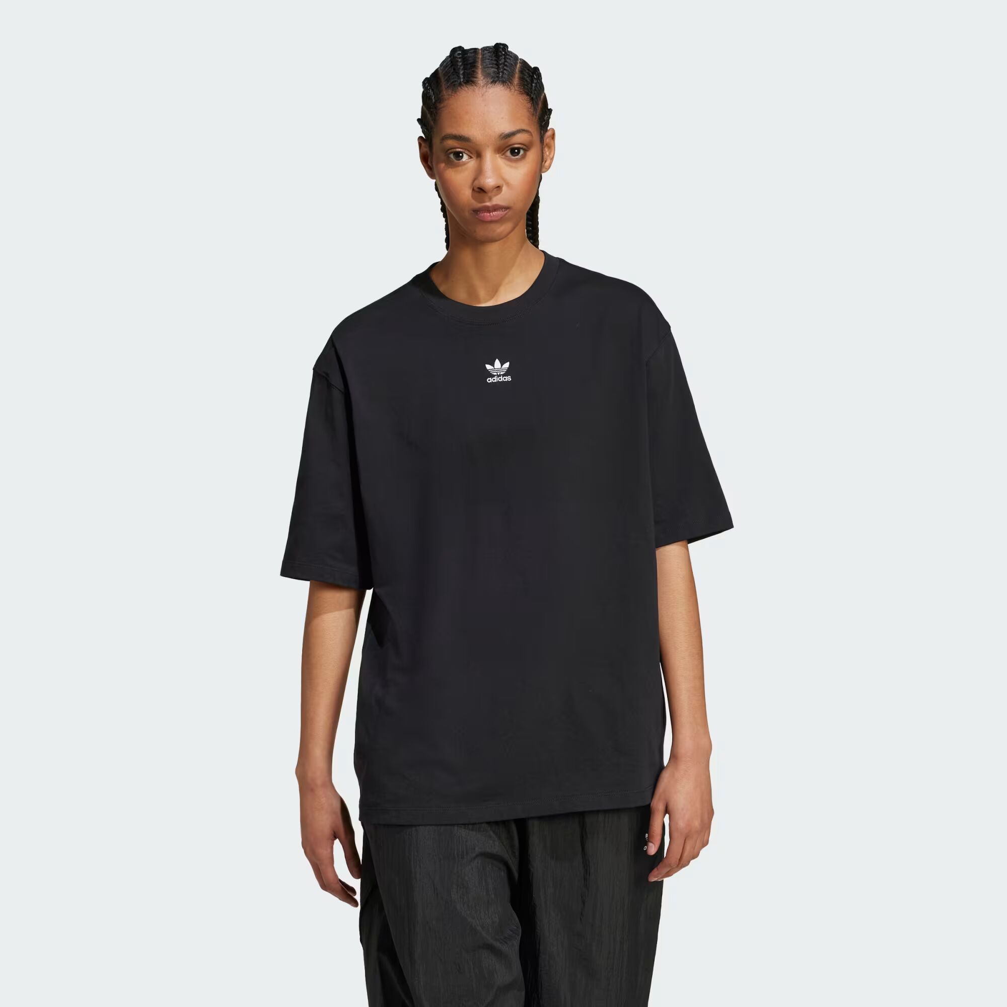 

Футболка-бойфренд Essentials Adidas, цвет Black