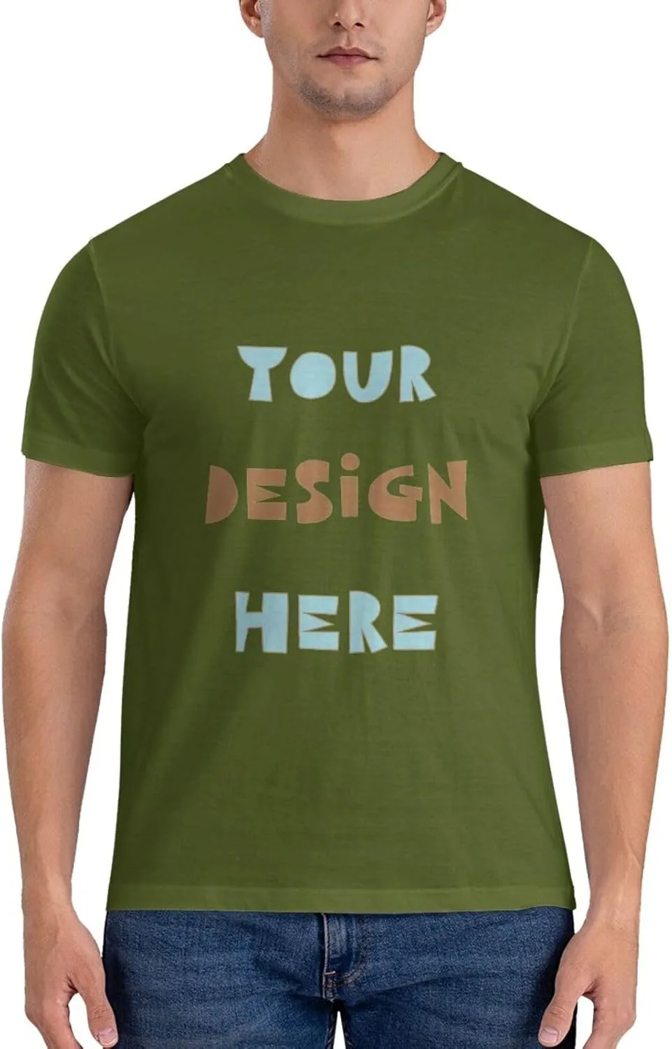 

Футболка Customized с принтом спереди и сзади, Cotton, с фото и текстом