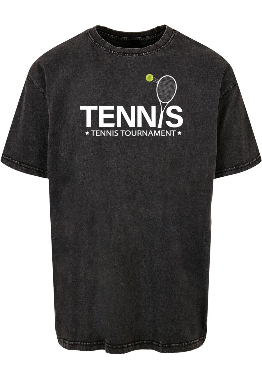 

Футболка Merchcode TENNIS RACKET, черный деним