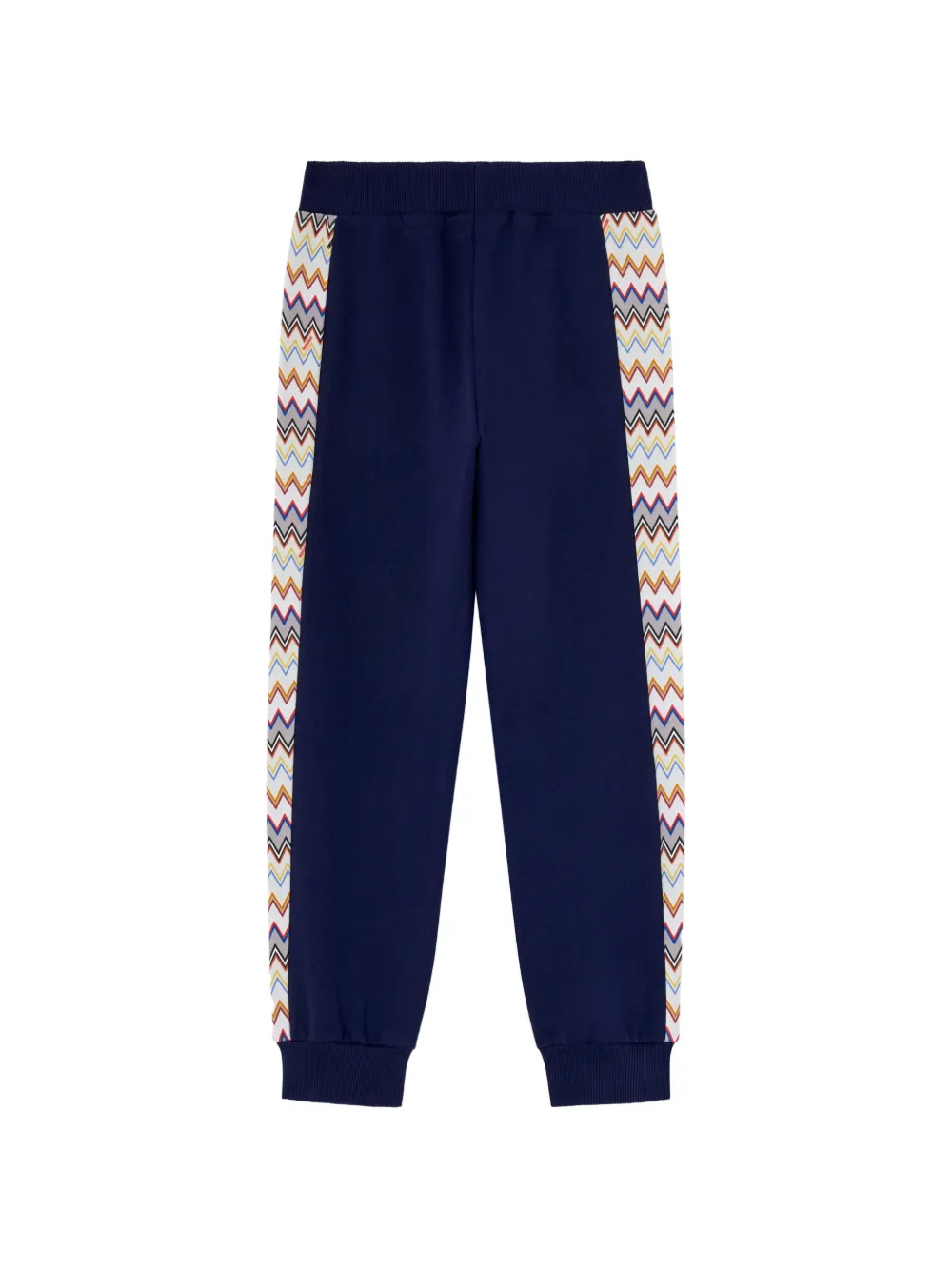 Спортивные брюки с зигзагообразным узором Missoni Kids, синий — фото 2