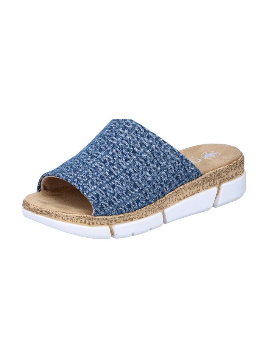 Тапочки Rieker, цвет Blue/Light blue
