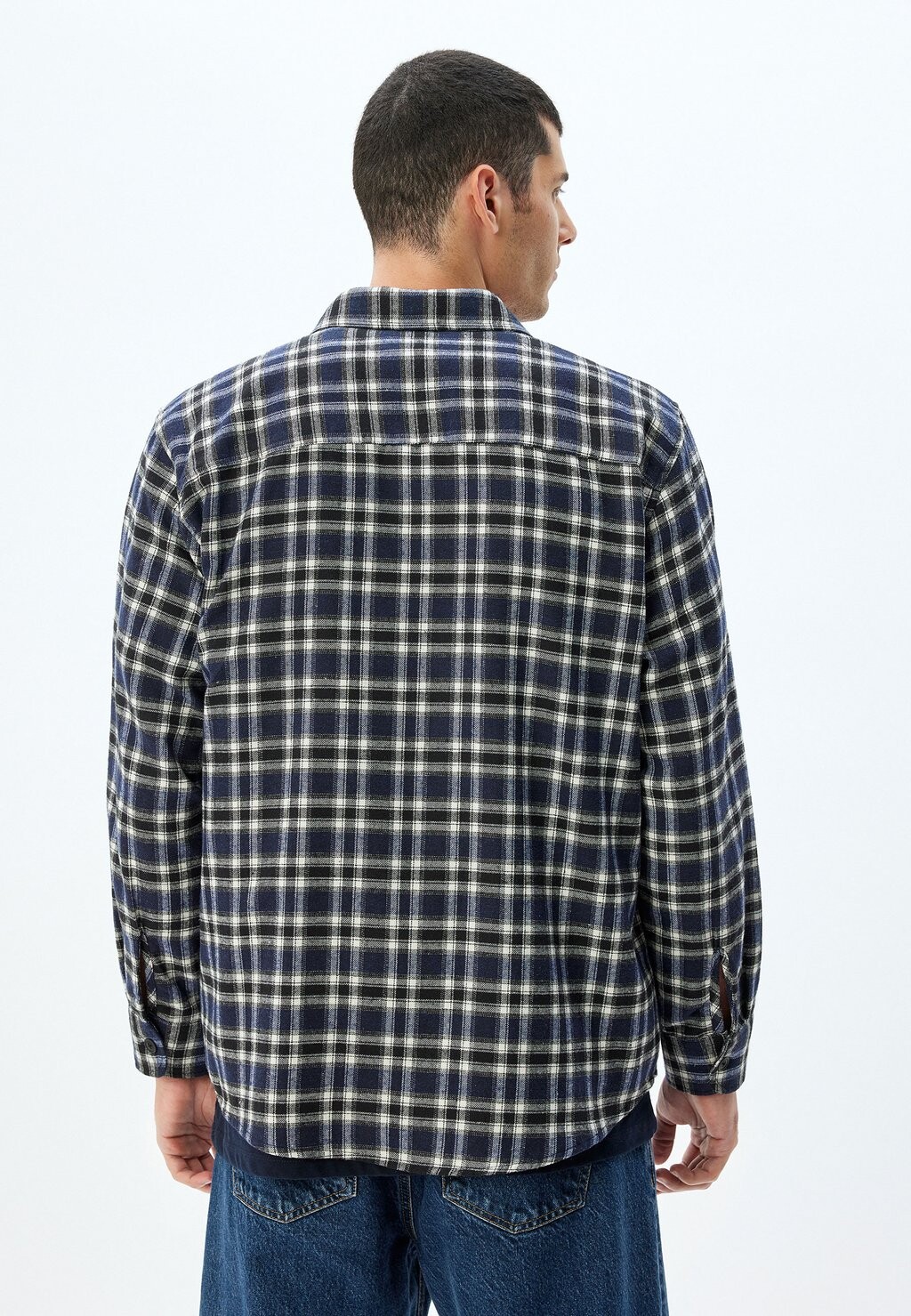 

Рубашка PLAID LONG SLEEVE Koton, темно-синий