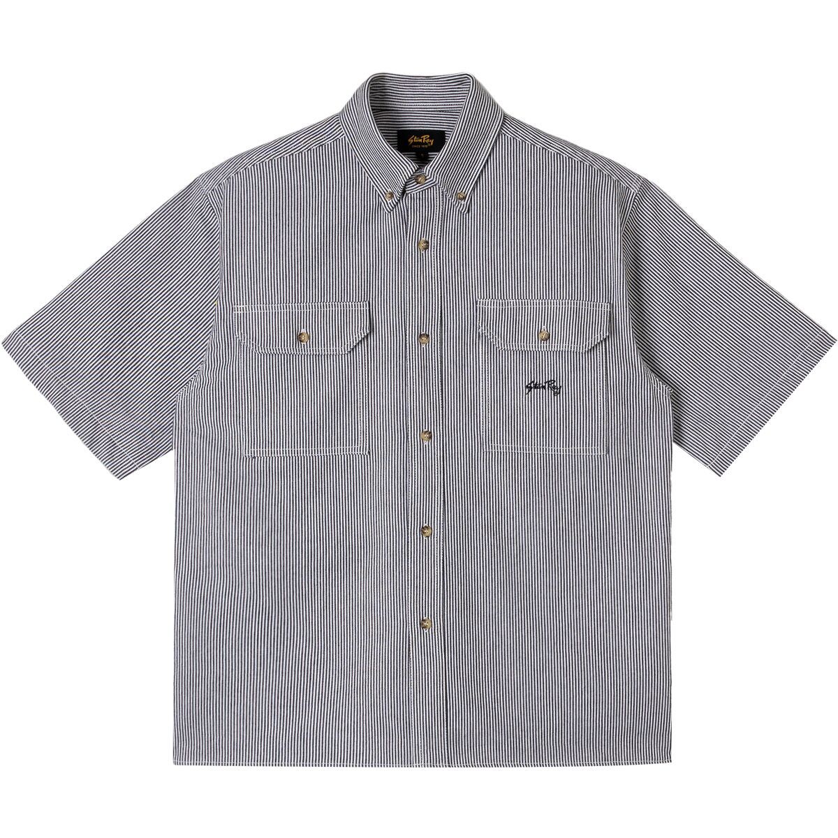 

Рабочая рубашка с коротким рукавом Stan Ray, цвет aged hickory stripe