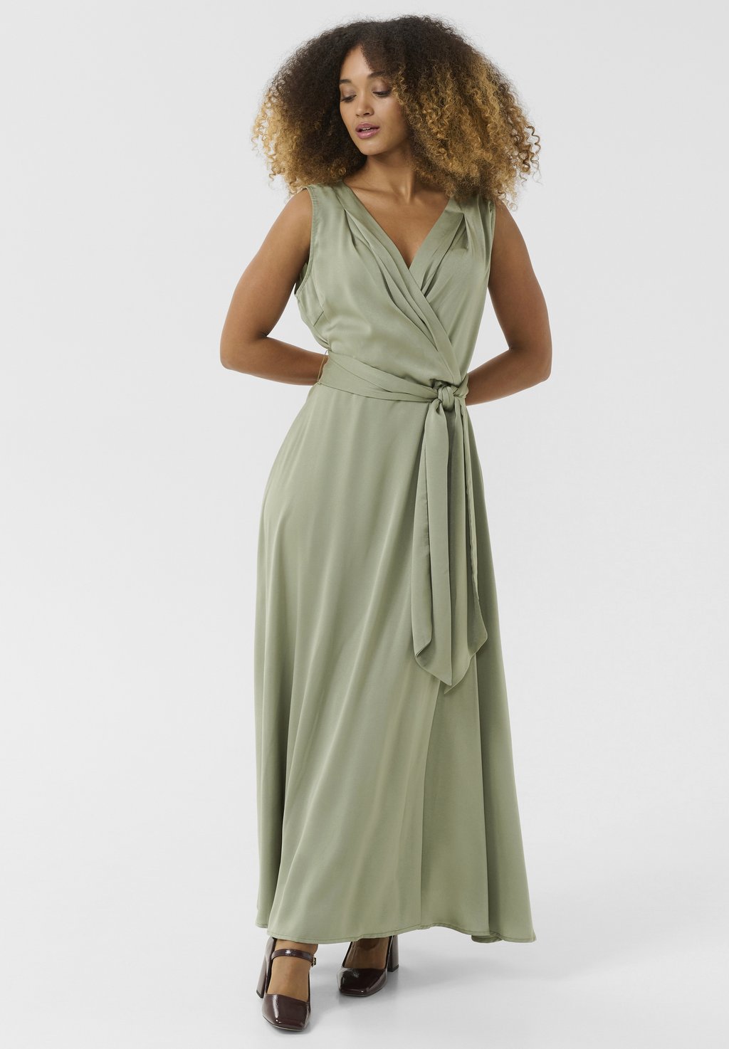 

Платье NORETTA SLEEVELESS Cream, темно-зеленый