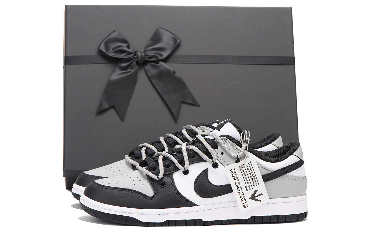 Кроссовки Nike Dunk Skateboard Shoes Women's Low-Top Gray