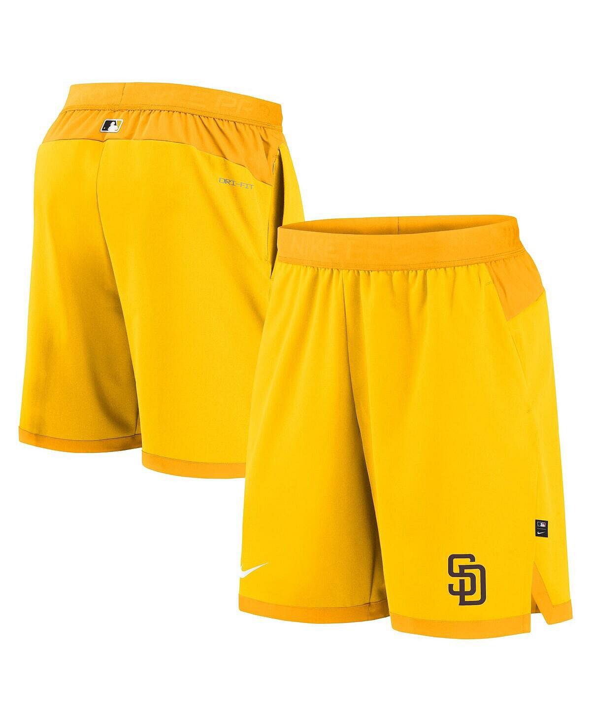 

Мужские золотистые шорты San Diego Padres Authentic Collection Flex Vent Performance Nike