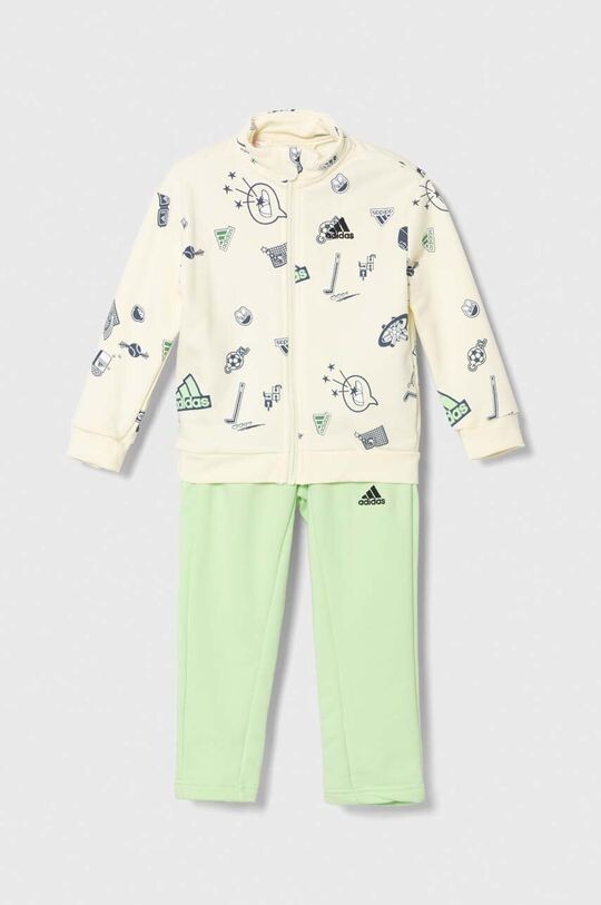 

adidas Детский спортивный костюм, зеленый