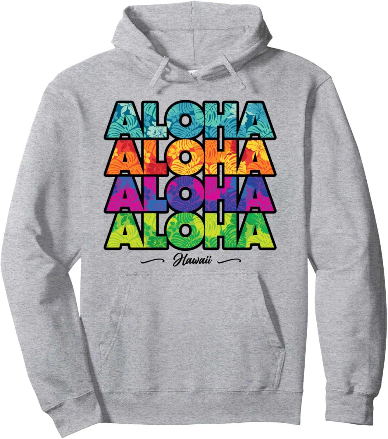 

Толстовка Aloha Hawaii Hawaii Vacation Hawaiian Style Clothing & Apparel Travel Ideas, серый