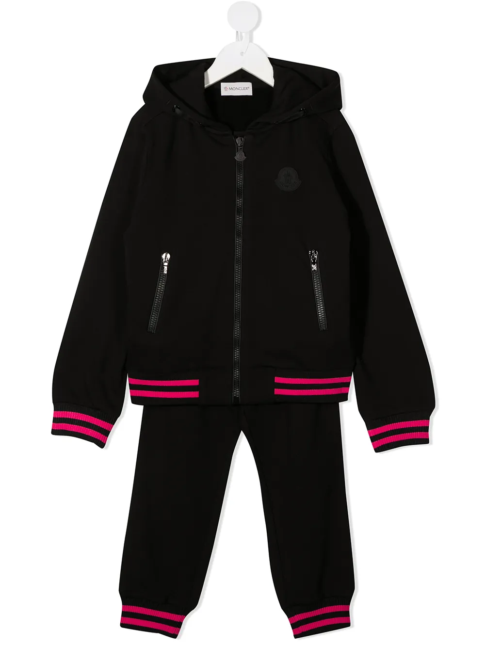 

Спортивный костюм с логотипом Moncler Enfant, черный