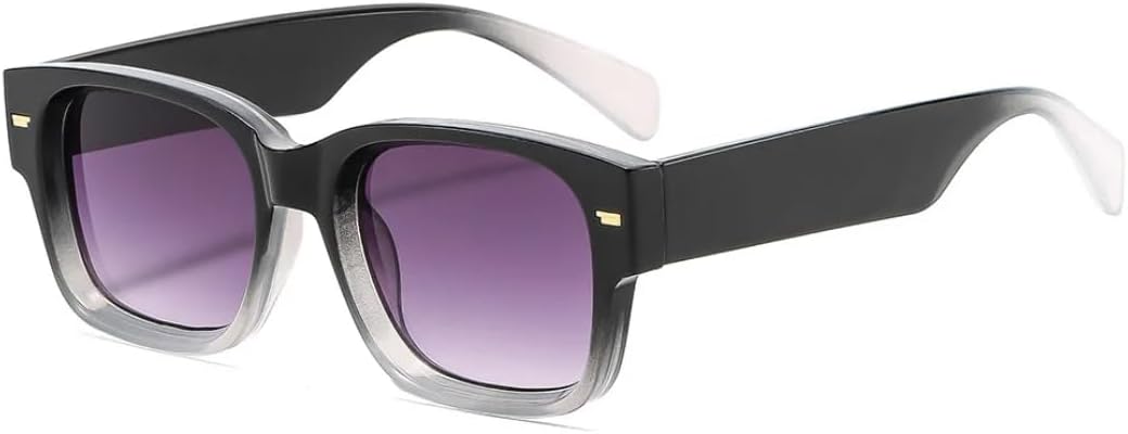 

Солнцезащитные очки для мужчин и женщин - защита UV400 - леопардовый принт, маленькая оправа, градиентные линзы, для занятий спортом на открытом воздухе и вождения DSVIGF, Black Grey