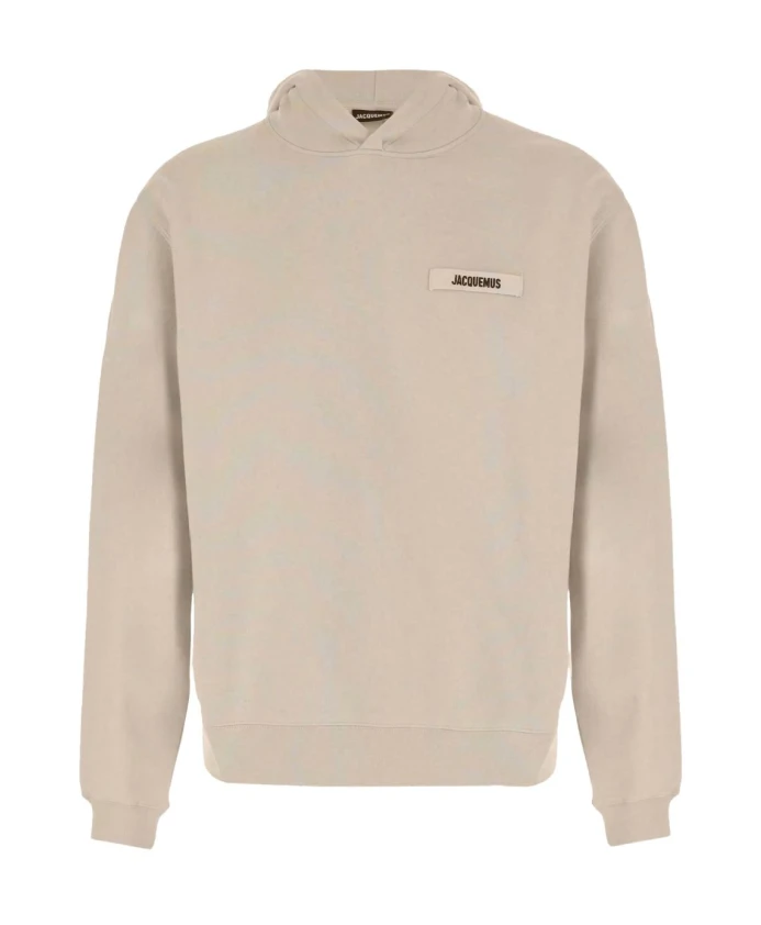 

Бежевая толстовка, современный стиль осень-зима 2025. Jacquemus, бежевый