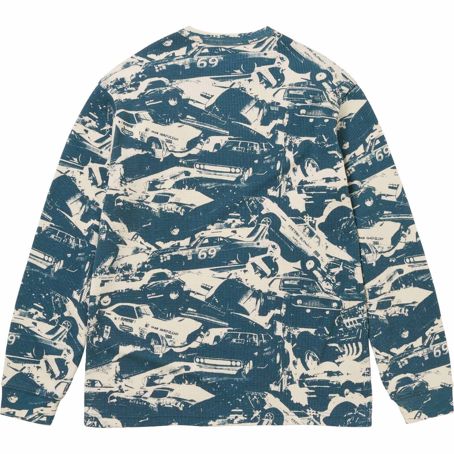 X Hysteric Glamour Cars Thermal Supreme, синий — фото 4