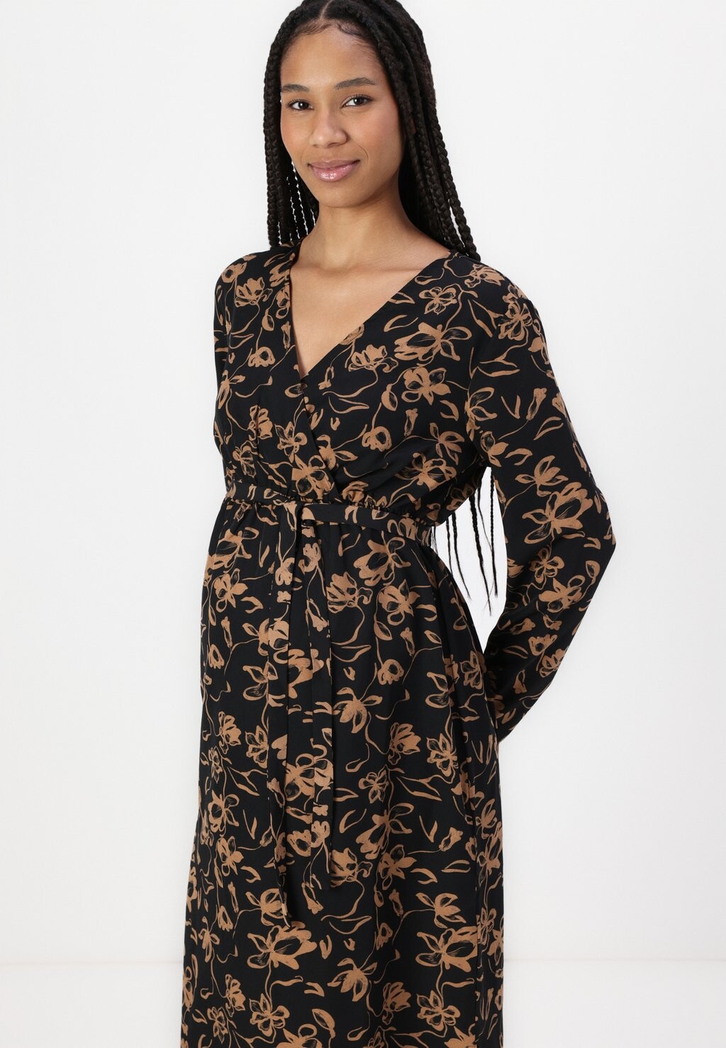 

Повседневное платье MLXENIA MIDI DRESS MAMALICIOUS, черный