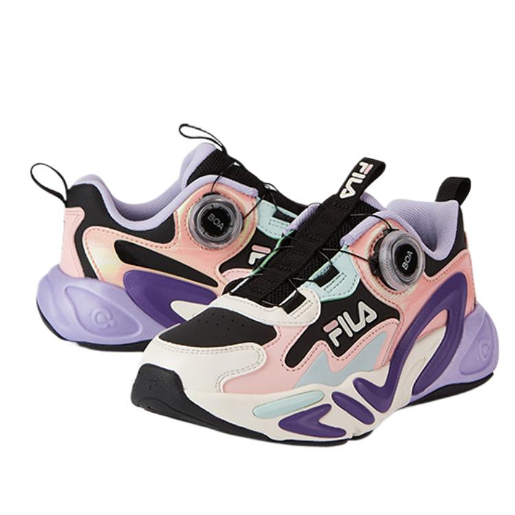 FILA KIDS BOA Low Top детские беговые кроссовки black/shell pink kids' — фото 3