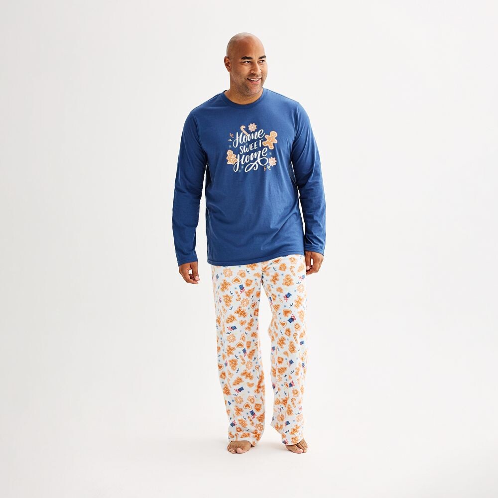 

Пижамный комплект с верхом и низом Big & Tall Jammies For Your Families Cookie Cuddl Duds, цвет Cookie Print
