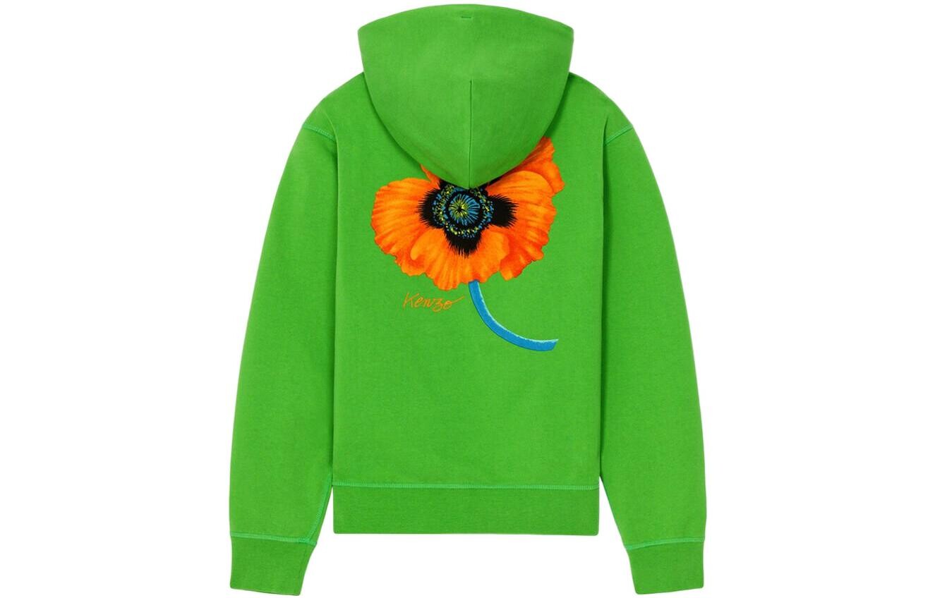 

Свитшот серии Poppy Flower, женский, зеленый Kenzo