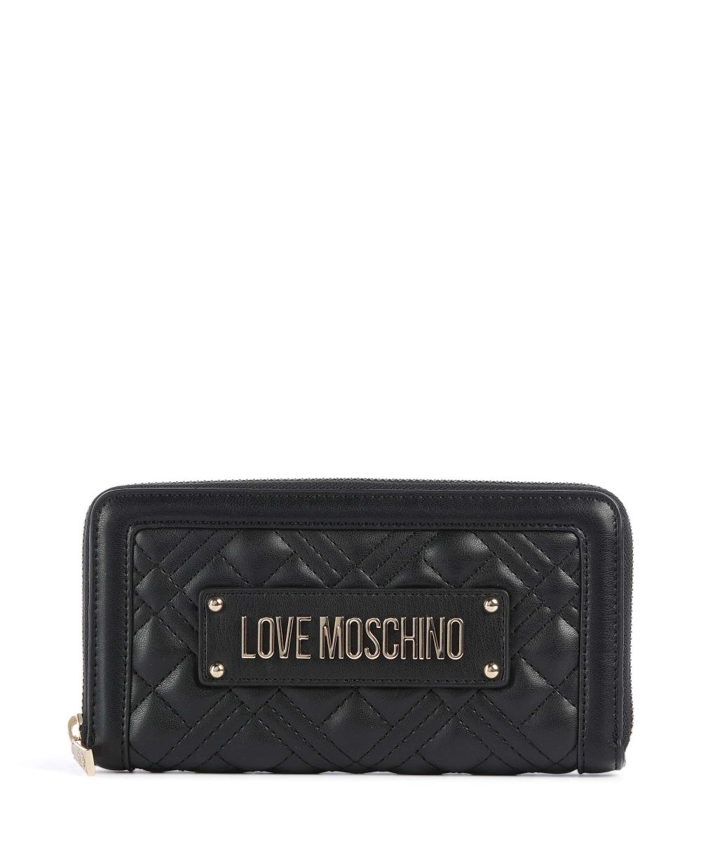 

Стеганый кошелек из искусственной кожи Love Moschino, черный