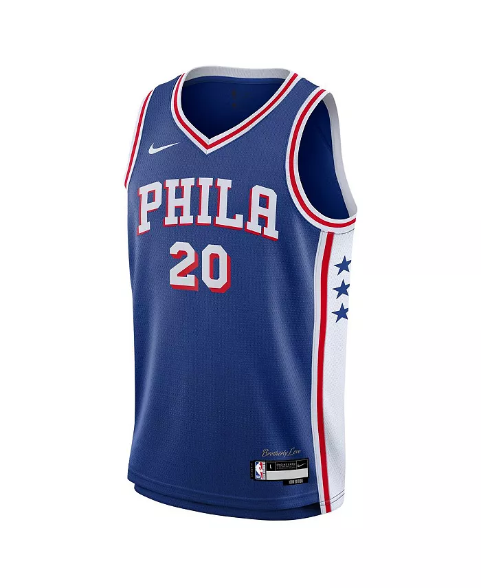 Футболка Philadelphia 76ers Swingman для подростков Jared McCain Nike — фото 3