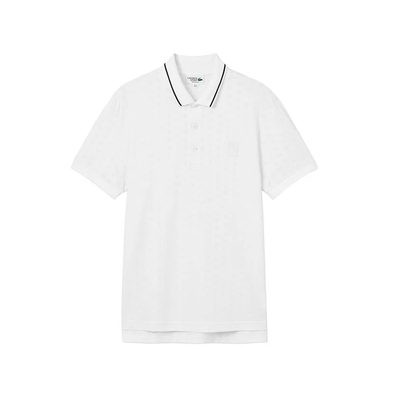 Футболка-поло Lacoste с воротником, умеренный крой, темно-синий — фото 3