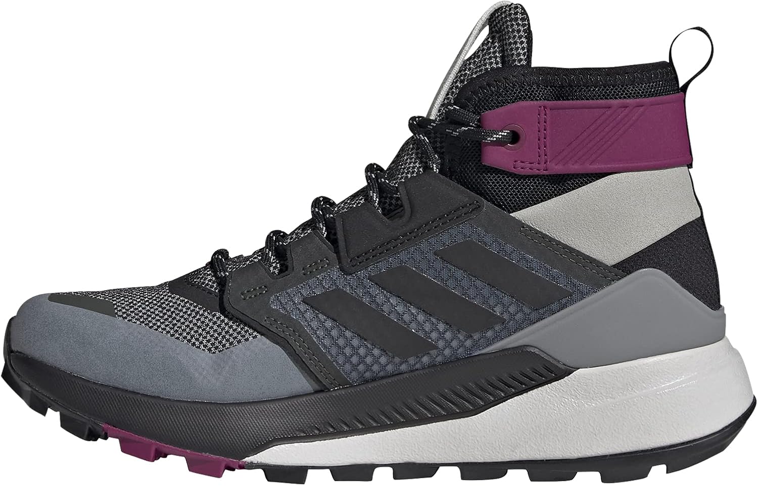 Женские походные и альпинистские ботинки Adidas, серый/черный — фото 3