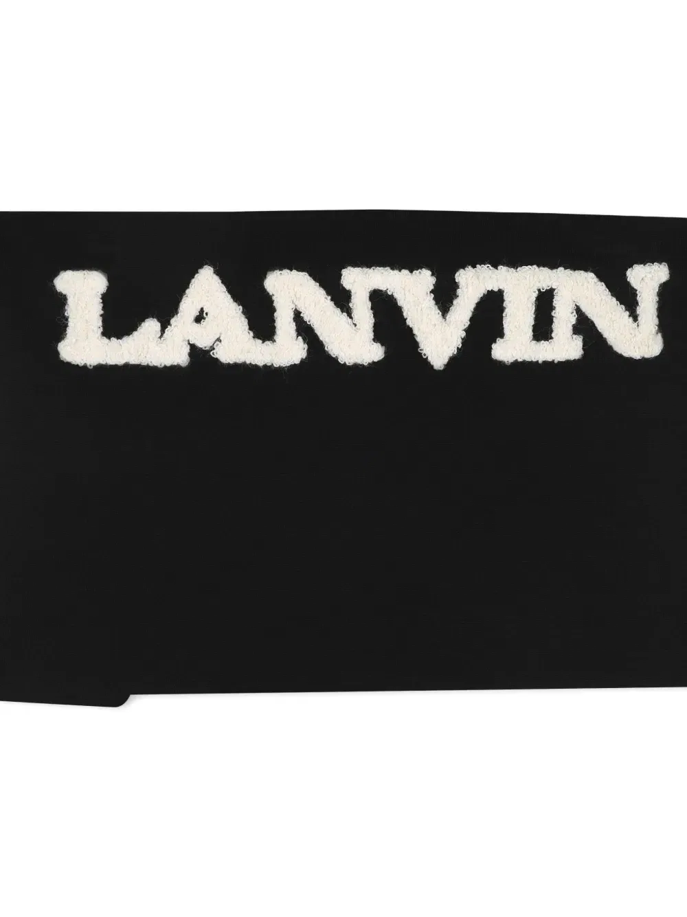 Толстовка с вышитым логотипом и пуговицами на плече Lanvin Enfant, черный — фото 4
