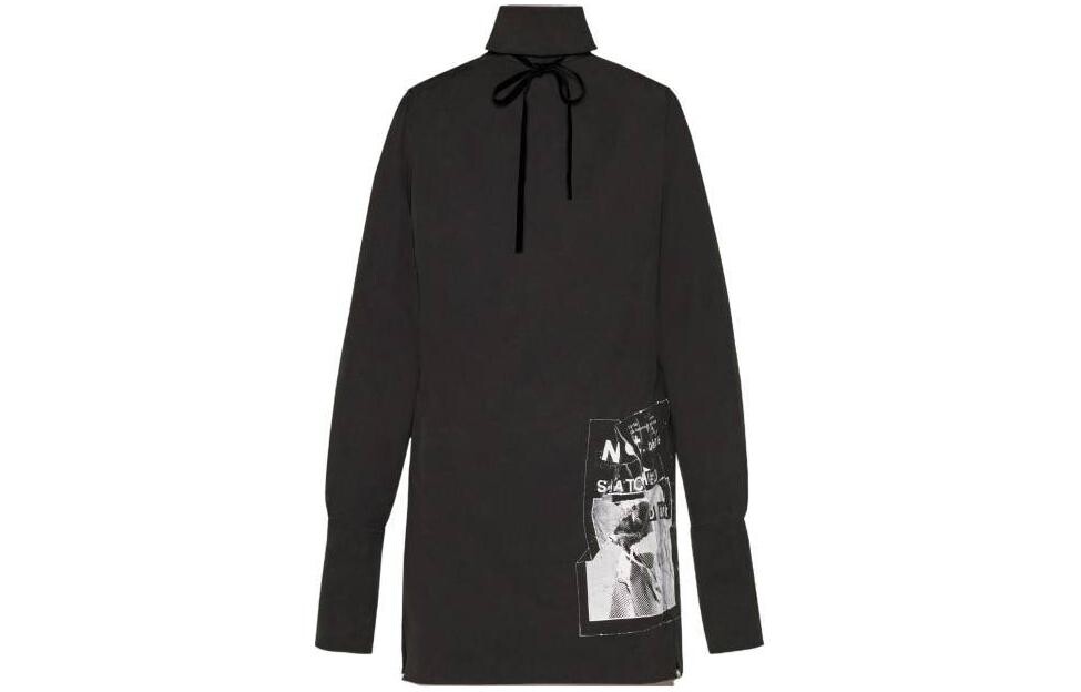 

Рубашка женская черная Maison Margiela