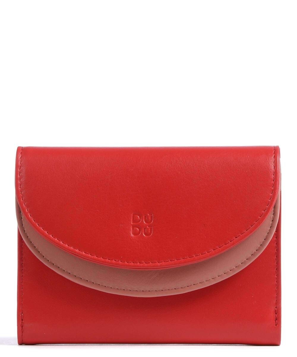 

Кошелек Galapagos RFID из мелкозернистой телячьей кожи Dudu Bags, красный