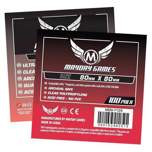 

Чехол для карточек 50 X Clear Card Sleeves 80Mm X 80Mm (Mayday Premium)