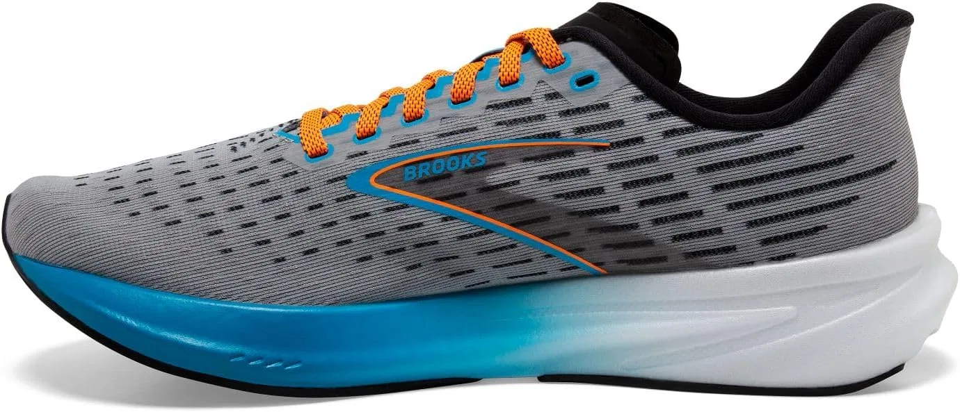 Женские кроссовки Brooks Hyperion, Grey Atomic Blue Scarlet — фото 3