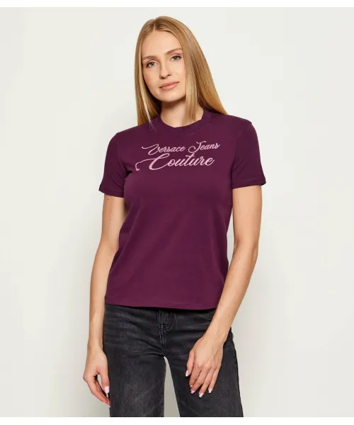 

Футболка Regular fit Versace Jeans Couture, фиолетовый